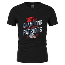 Load image into Gallery viewer, New England Patriots NFL Apparel Unisex Short Sleeve Graphic Super Bowl LIII T-Shirt Personalized Full Color Full Plus Size Best Gift Printed Logo Team