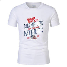 Load image into Gallery viewer, New England Patriots NFL Apparel Unisex Short Sleeve Graphic Super Bowl LIII T-Shirt Personalized Full Color Full Plus Size Best Gift Printed Logo Team