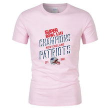 Load image into Gallery viewer, New England Patriots NFL Apparel Unisex Short Sleeve Graphic Super Bowl LIII T-Shirt Personalized Full Color Full Plus Size Best Gift Printed Logo Team