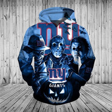 Load image into Gallery viewer, New York Giants NFL Apparel Men 3D Polyester Horror Halloween Hoodie Sweatshirt Personalized Full Color Full Plus Size Best Gift Printed Logo Team