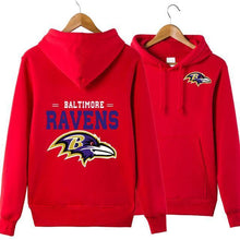 Load image into Gallery viewer, Baltimore Ravens NFL Apparel Unisex 3D Polyester Pullover Hoodie Sweatshirt Black/Gray/Red/White/Yellow Full Plus Size Best Gift Printed Logo Team