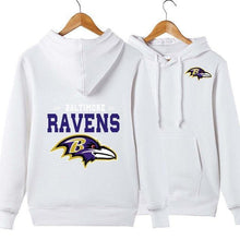 Load image into Gallery viewer, Baltimore Ravens NFL Apparel Unisex 3D Polyester Pullover Hoodie Sweatshirt Black/Gray/Red/White/Yellow Full Plus Size Best Gift Printed Logo Team