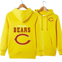 Load image into Gallery viewer, Chicago Bears NFL Apparel Unisex 3D Polyester Pullover Hoodie Sweatshirt Black/Gray/Red/White/Yellow Full Plus Size Best Gift Printed Logo Team