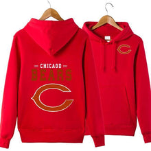 Load image into Gallery viewer, Chicago Bears NFL Apparel Unisex 3D Polyester Pullover Hoodie Sweatshirt Black/Gray/Red/White/Yellow Full Plus Size Best Gift Printed Logo Team