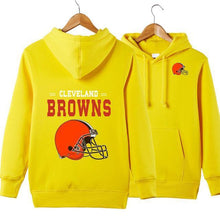Load image into Gallery viewer, Cleveland Browns NFL Apparel Unisex 3D Polyester Pullover Hoodie Sweatshirt Black/Gray/Red/White/Yellow Full Plus Size Best Gift Printed Logo Team