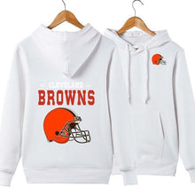 Load image into Gallery viewer, Cleveland Browns NFL Apparel Unisex 3D Polyester Pullover Hoodie Sweatshirt Black/Gray/Red/White/Yellow Full Plus Size Best Gift Printed Logo Team