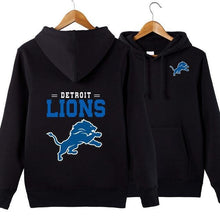 Load image into Gallery viewer, Detroit Lions NFL Apparel Unisex 3D Polyester Pullover Hoodie Sweatshirt Black/Gray/Red/White/Yellow Full Plus Size Best Gift Printed Logo Team