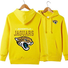 Load image into Gallery viewer, Jacksonville Jaguars NFL Apparel Unisex 3D Polyester Pullover Hoodie Sweatshirt Black/Gray/Red/White/Yellow Full Plus Size Best Gift Printed Logo Team