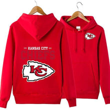Load image into Gallery viewer, Kansas City Chiefs NFL Apparel Unisex 3D Polyester Pullover Hoodie Sweatshirt Black/Gray/Red/White/Yellow Full Plus Size Best Gift Printed Logo Team
