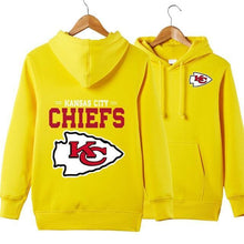 Load image into Gallery viewer, Kansas City Chiefs NFL Apparel Unisex 3D Polyester Pullover Hoodie Sweatshirt Black/Gray/Red/White/Yellow Full Plus Size Best Gift Printed Logo Team
