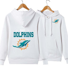 Load image into Gallery viewer, Miami Dolphins NFL Apparel Unisex 3D Polyester Pullover Hoodie Sweatshirt Black/Gray/Red/White/Yellow Full Plus Size Best Gift Printed Logo Team