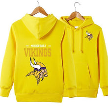 Load image into Gallery viewer, Minnesota Vikings NFL Apparel Unisex 3D Polyester Pullover Hoodie Sweatshirt Black/Gray/Red/White/Yellow Full Plus Size Best Gift Printed Logo Team
