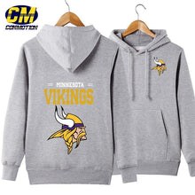 Load image into Gallery viewer, Minnesota Vikings NFL Apparel Unisex 3D Polyester Pullover Hoodie Sweatshirt Black/Gray/Red/White/Yellow Full Plus Size Best Gift Printed Logo Team