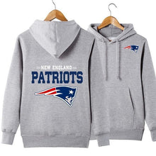 Load image into Gallery viewer, New England Patriots NFL Apparel Unisex 3D Polyester Pullover Hoodie Sweatshirt Black/Gray/Red/White/Yellow Full Plus Size Best Gift Printed Logo Team