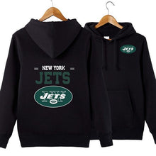 Load image into Gallery viewer, New York Jets NFL Apparel Unisex 3D Polyester Pullover Hoodie Sweatshirt Black/Gray/Red/White/Yellow Full Plus Size Best Gift Printed Logo Team