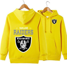 Load image into Gallery viewer, Oakland Raiders NFL Apparel Unisex 3D Polyester Pullover Hoodie Sweatshirt Black/Gray/Red/White/Yellow Full Plus Size Best Gift Printed Logo Team