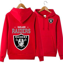 Load image into Gallery viewer, Oakland Raiders NFL Apparel Unisex 3D Polyester Pullover Hoodie Sweatshirt Black/Gray/Red/White/Yellow Full Plus Size Best Gift Printed Logo Team