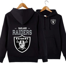 Load image into Gallery viewer, Oakland Raiders NFL Apparel Unisex 3D Polyester Pullover Hoodie Sweatshirt Black/Gray/Red/White/Yellow Full Plus Size Best Gift Printed Logo Team