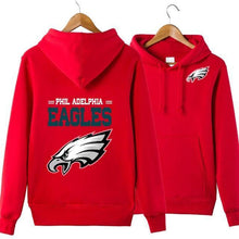 Load image into Gallery viewer, Philadelphia Eagle NFL Apparel Unisex 3D Polyester Pullover Hoodie Sweatshirt Black/Gray/Red/White/Yellow Full Plus Size Best Gift Printed Logo Team