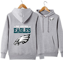 Load image into Gallery viewer, Philadelphia Eagle NFL Apparel Unisex 3D Polyester Pullover Hoodie Sweatshirt Black/Gray/Red/White/Yellow Full Plus Size Best Gift Printed Logo Team