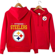Load image into Gallery viewer, Pittsburgh Steelers NFL Apparel Unisex 3D Polyester Pullover Hoodie Sweatshirt Black/Gray/Red/White/Yellow Full Plus Size Best Gift Printed Logo Team