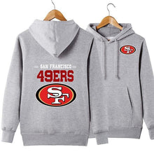 Load image into Gallery viewer, San Francisco 49ers NFL Apparel Unisex 3D Polyester Pullover Hoodie Sweatshirt Black/Gray/Red/White/Yellow Full Plus Size Best Gift Printed Logo Team