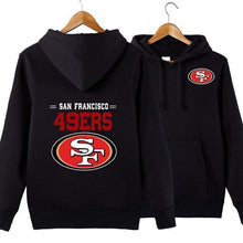 Load image into Gallery viewer, San Francisco 49ers NFL Apparel Unisex 3D Polyester Pullover Hoodie Sweatshirt Black/Gray/Red/White/Yellow Full Plus Size Best Gift Printed Logo Team