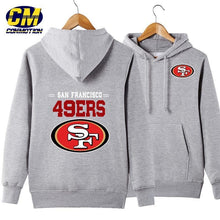 Load image into Gallery viewer, San Francisco 49ers NFL Apparel Unisex 3D Polyester Pullover Hoodie Sweatshirt Black/Gray/Red/White/Yellow Full Plus Size Best Gift Printed Logo Team