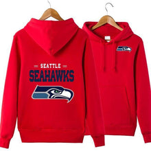 Load image into Gallery viewer, Seattle Seahawks NFL Apparel Unisex 3D Polyester Pullover Hoodie Sweatshirt Black/Gray/Red/White/Yellow Full Plus Size Best Gift Printed Logo Team