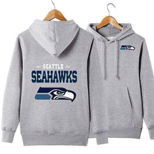 Load image into Gallery viewer, Seattle Seahawks NFL Apparel Unisex 3D Polyester Pullover Hoodie Sweatshirt Black/Gray/Red/White/Yellow Full Plus Size Best Gift Printed Logo Team