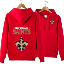 Load image into Gallery viewer, New Orleans Saints NFL Apparel Unisex 3D Polyester Pullover Hoodie Sweatshirt Black/Gray/Red/White/Yellow Full Plus Size Best Gift Printed Logo Team