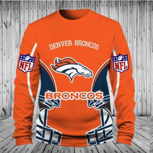 Load image into Gallery viewer, Denver Broncos NFL Apparel Men 3D Polyester Zipper Hoodie Sweatshirt Personalized Full Color Full Plus Size Best Gift Printed Logo Team