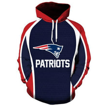 Load image into Gallery viewer, New England Patriots NFL Apparel Men 3D Polyester Hoodie Sweatshirt Personalized Full Color Full Plus Size Best Gift Printed Logo Team
