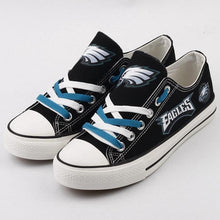 Load image into Gallery viewer, Philadelphia Eagles NFL Apparel Unisex Letter Glow In The Dark Laces Shoes Personalized Full Color Full Plus Size Best Gift Printed Logo Team