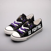 Load image into Gallery viewer, Baltimore Ravens NFL Apparel Lightweight Comfort Canvas Shoes Sneaker Black Full Plus Size Best Gift Printed Logo Team