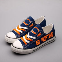 Load image into Gallery viewer, Chicago Bears NFL Apparel Unisex Novelty Design Custom Canvas Shoes Blue Full Plus Size Best Gift Printed Logo Team