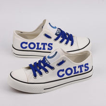 Load image into Gallery viewer, Cleveland Browns NFL Apparel Lightweight Comfort Canvas Shoes Sneaker Blue/White Full Plus Size Best Gift Printed Logo Team