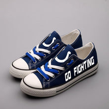 Load image into Gallery viewer, Cleveland Browns NFL Apparel Lightweight Comfort Canvas Shoes Sneaker Blue/White Full Plus Size Best Gift Printed Logo Team