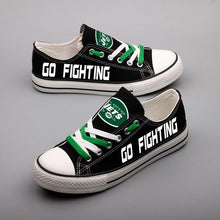 Load image into Gallery viewer, New York Jets NFL Apparel Letter Glow In The Dark Laces Shoes Sneaker Black/White Full Plus Size Best Gift Printed Logo Team