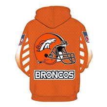 Load image into Gallery viewer, Denver Broncos NFL Apparel Men 3D Polyester Hoodie Sweatshirt Personalized Full Color Full Plus Size Best Gift Printed Logo Team