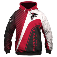 Load image into Gallery viewer, Atlanta Falcons NFL Apparel Men 3D Polyester Hoodie Sweatshirt Personalized Full Color Full Plus Size Best Gift Printed Logo Team