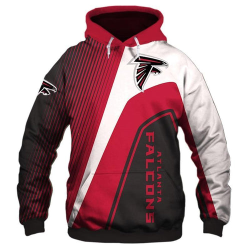 Atlanta Falcons NFL Apparel Men 3D Polyester Hoodie Sweatshirt Personalized Full Color Full Plus Size Best Gift Printed Logo Team