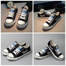 Load image into Gallery viewer, Kansas City Royals MLB Apparel Unisex Novelty Design Luminous Letter Canvas Shoes Personalized Full Color Full Plus Size Best Gift Printed Logo Team