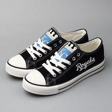 Load image into Gallery viewer, Kansas City Royals MLB Apparel Unisex Novelty Design Luminous Letter Canvas Shoes Personalized Full Color Full Plus Size Best Gift Printed Logo Team