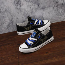 Load image into Gallery viewer, Kansas City Royals MLB Apparel Unisex Novelty Design Luminous Letter Canvas Shoes Personalized Full Color Full Plus Size Best Gift Printed Logo Team