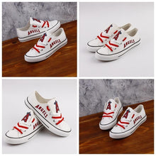 Load image into Gallery viewer, Los Angeles Angels MLB Apparel Unisex Novelty Design Luminous Letter Canvas Shoes Personalized Full Color Full Plus Size Best Gift Printed Logo Team