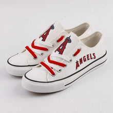 Load image into Gallery viewer, Los Angeles Angels MLB Apparel Unisex Novelty Design Luminous Letter Canvas Shoes Personalized Full Color Full Plus Size Best Gift Printed Logo Team