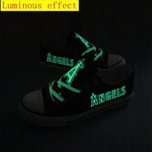 Load image into Gallery viewer, Los Angeles Angels MLB Apparel Unisex Novelty Design Luminous Letter Canvas Shoes Personalized Full Color Full Plus Size Best Gift Printed Logo Team