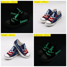 Load image into Gallery viewer, Los Angeles Angels MLB Apparel Unisex Novelty Design Luminous Letter Canvas Shoes Personalized Full Color Full Plus Size Best Gift Printed Logo Team