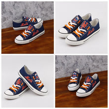 Load image into Gallery viewer, New York Mets MLB Apparel Unisex Novelty Design Luminous Letter Canvas Shoes Personalized Full Color Full Plus Size Best Gift Printed Logo Team